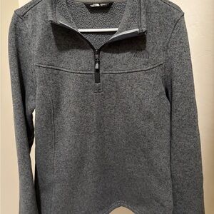 The North Face Women's Gray Quarter Zip Sweater
